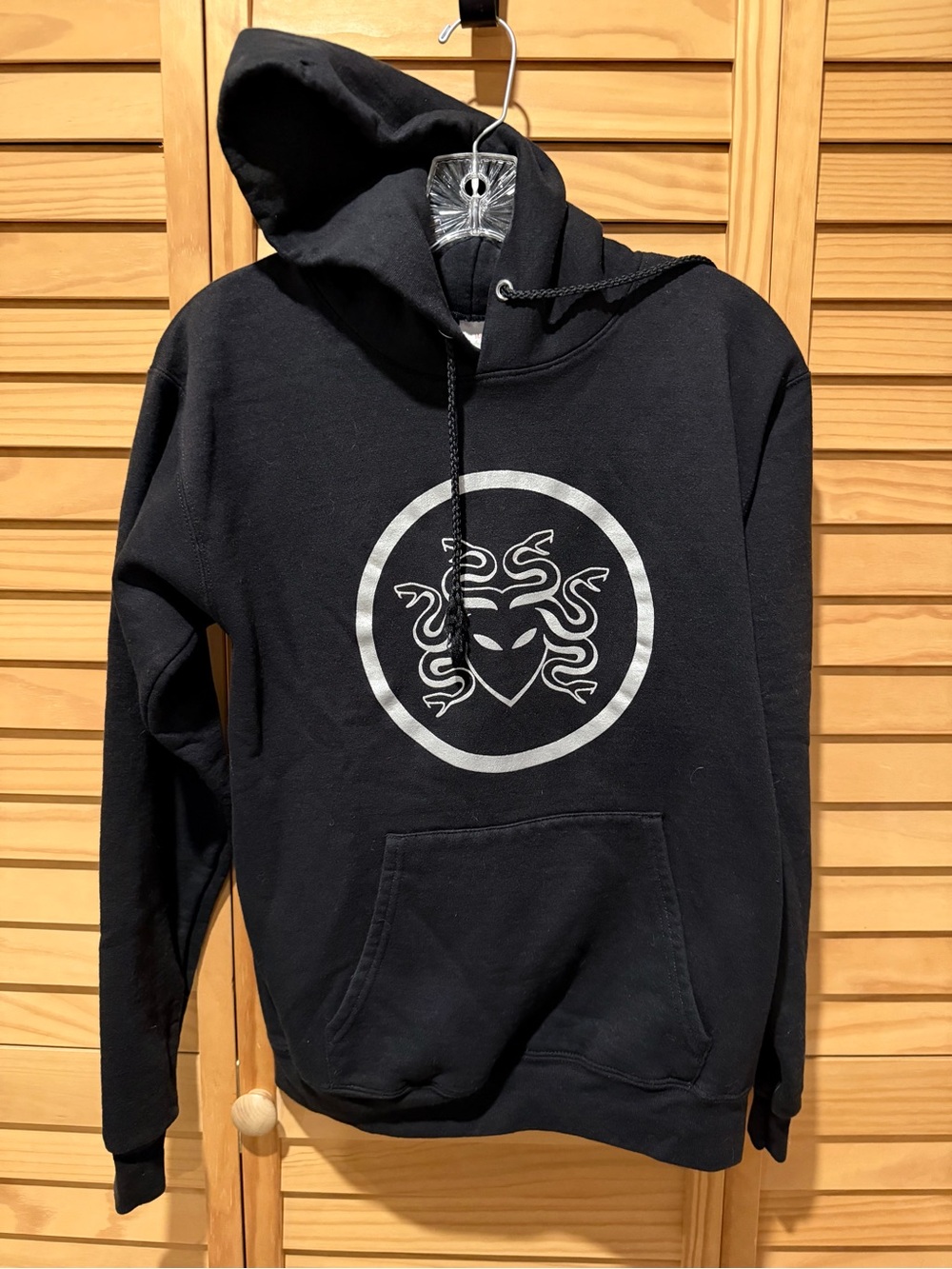 Camp Half Blood Black Medusa Silver Hoodie Sweatshirt